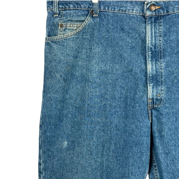 VTG 90s Levi's 540 Relaxed Fit Brown Tab High Rise Jeans Men's W:46 I:30 - Picture 3 of 12